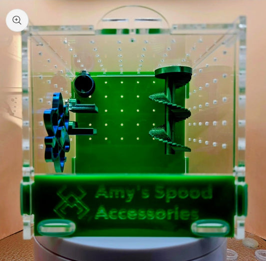 Blue and Green Cube  Enclosure