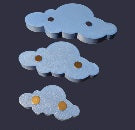 Cloud & Rainbow Ledge Set