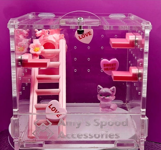 "Pink Sweetheart" Small Cube Enclosure